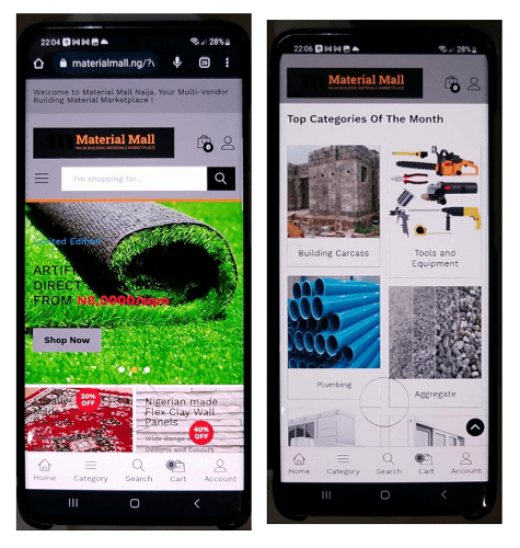 Material Mall Naija on Phone 04